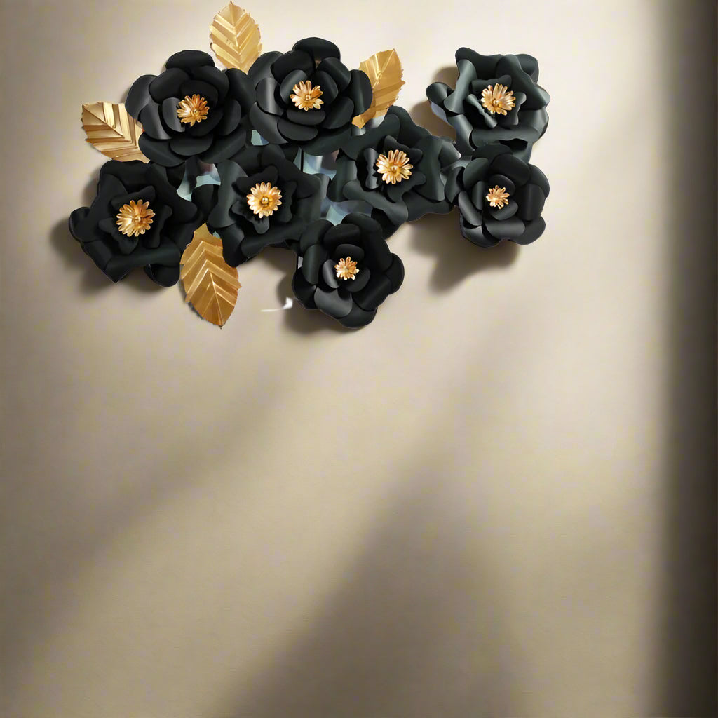 Black RoseFlower wall decor 48*24-V Home Decor