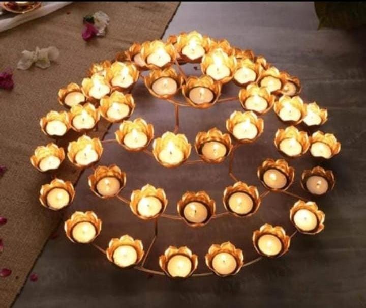 Tealight Stand Diya-V Home Decor