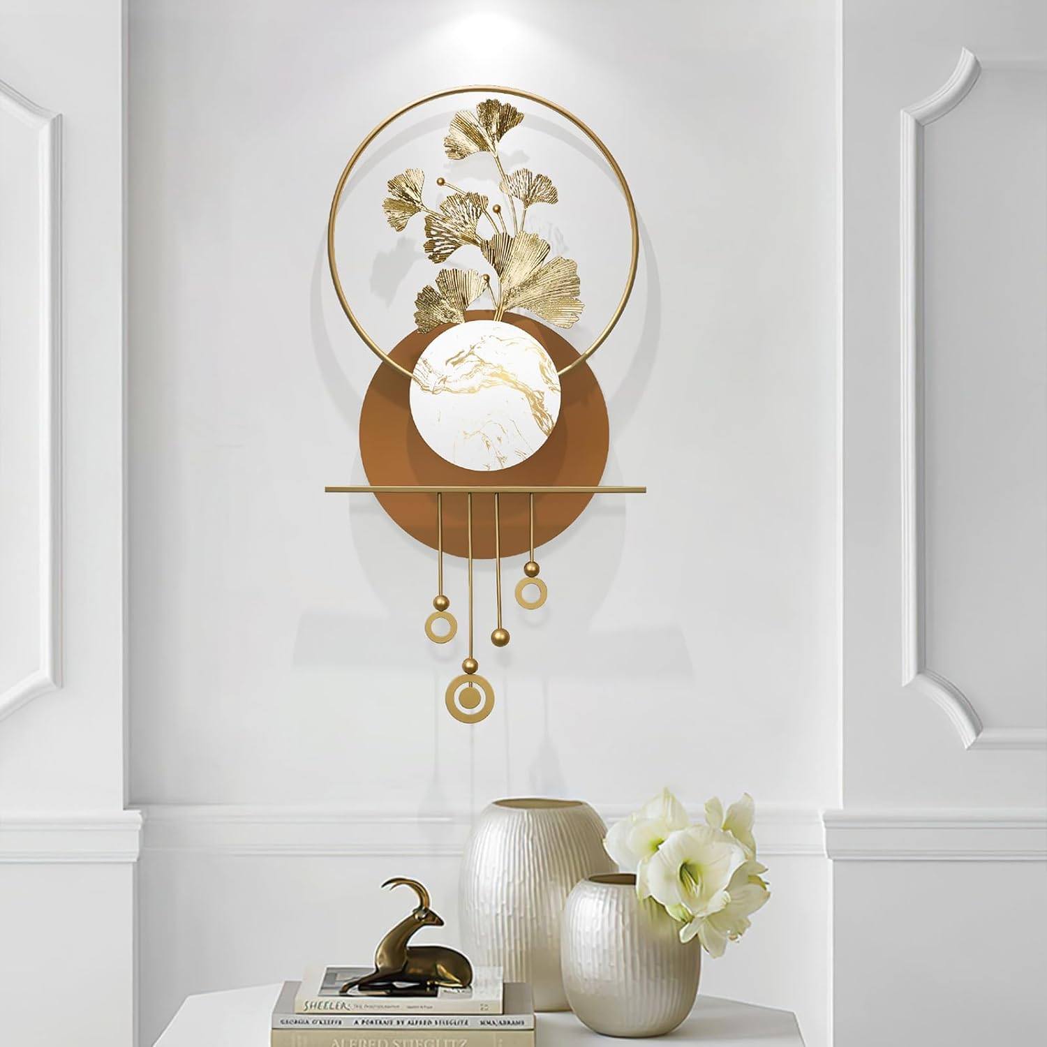 Set Of Circle With Flower Wall Decor 24*46-V Home Decor