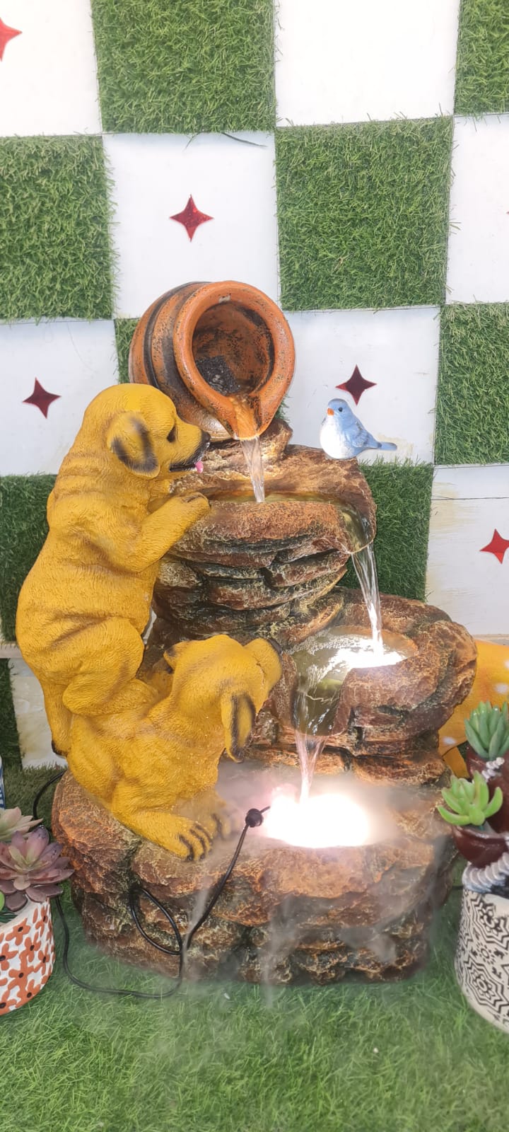Fibre Dog fountain 25*17*17