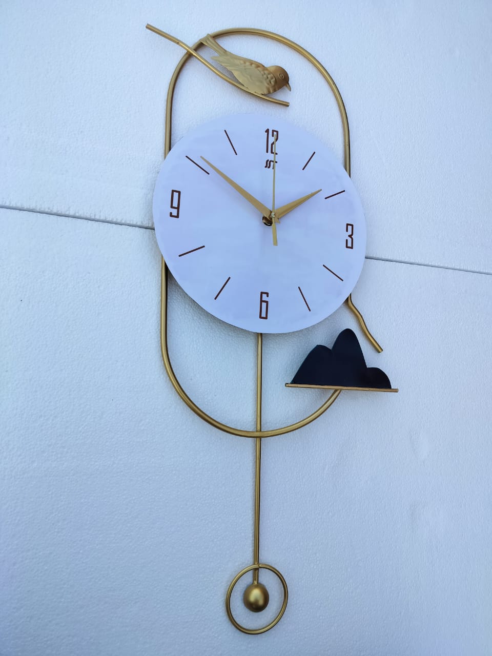 Vertical Pendulum Shape Clock 10*26