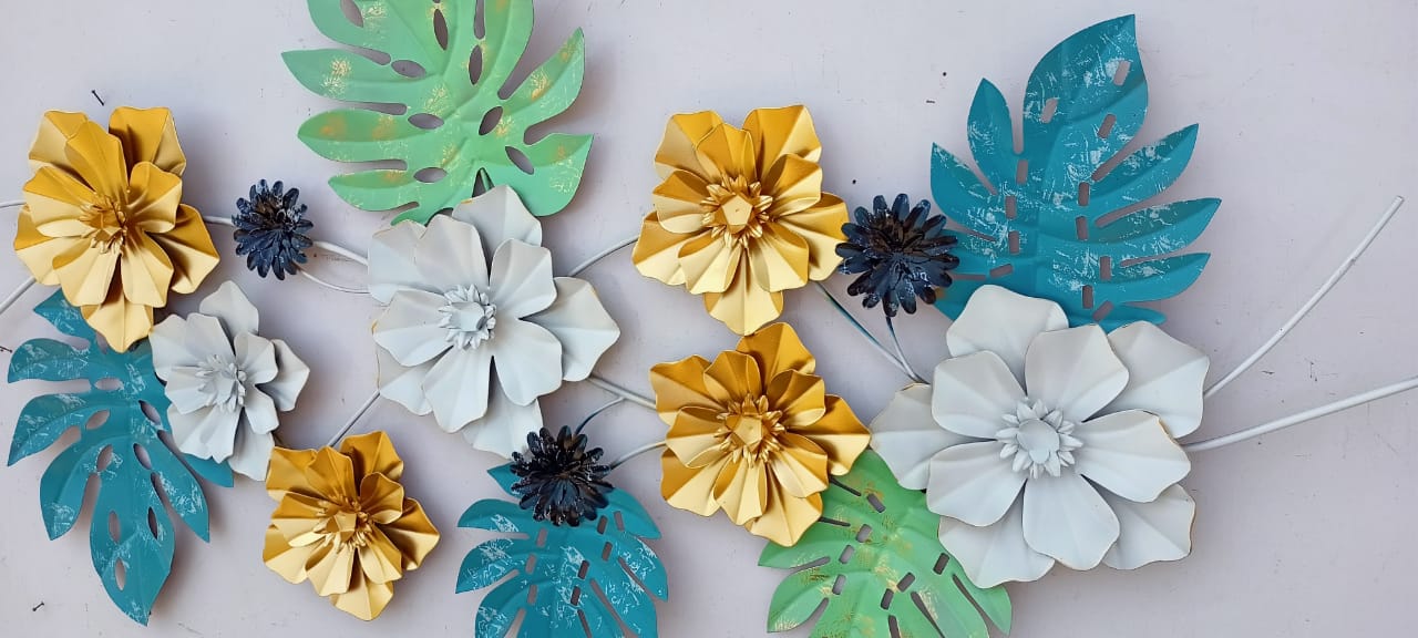 Aster Flowers Wall Decor 26*48-V Home Decor