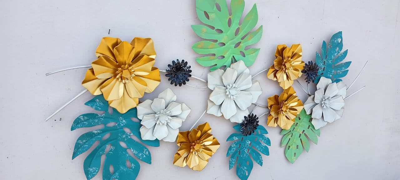 Aster Flowers Wall Decor 26*48-V Home Decor