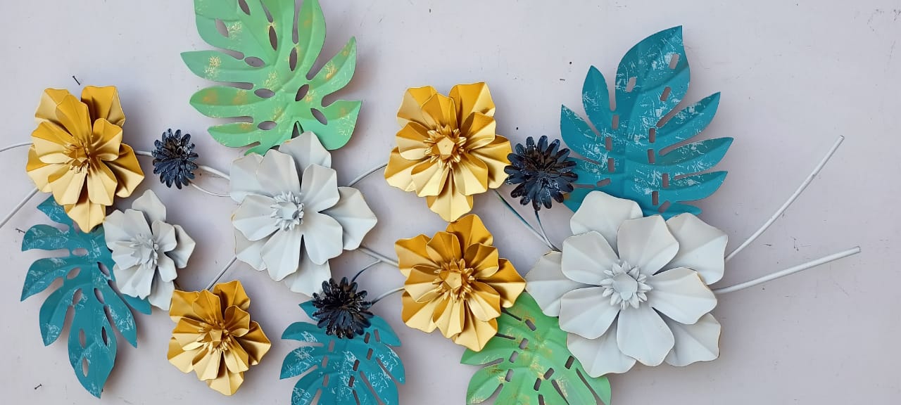 Aster Flowers Wall Decor 26*48-V Home Decor