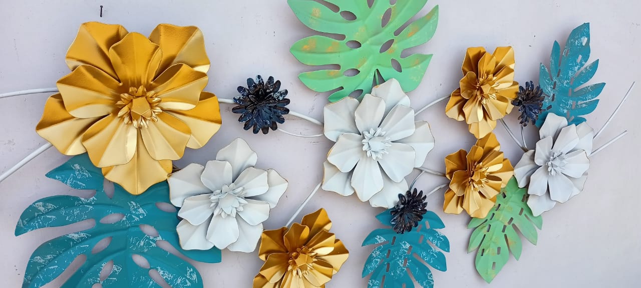 Aster Flowers Wall Decor 26*48-V Home Decor