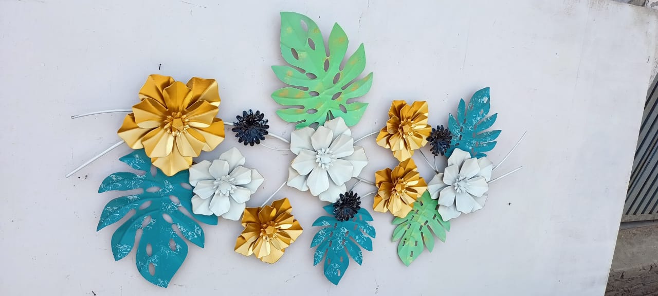 Aster Flowers Wall Decor 26*48-V Home Decor