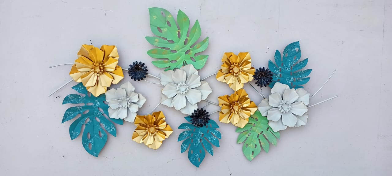 Aster Flowers Wall Decor 26*48-V Home Decor