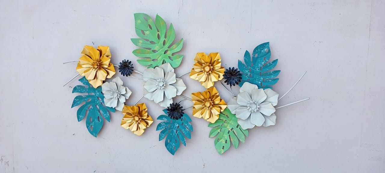 Aster Flowers Wall Decor 26*48