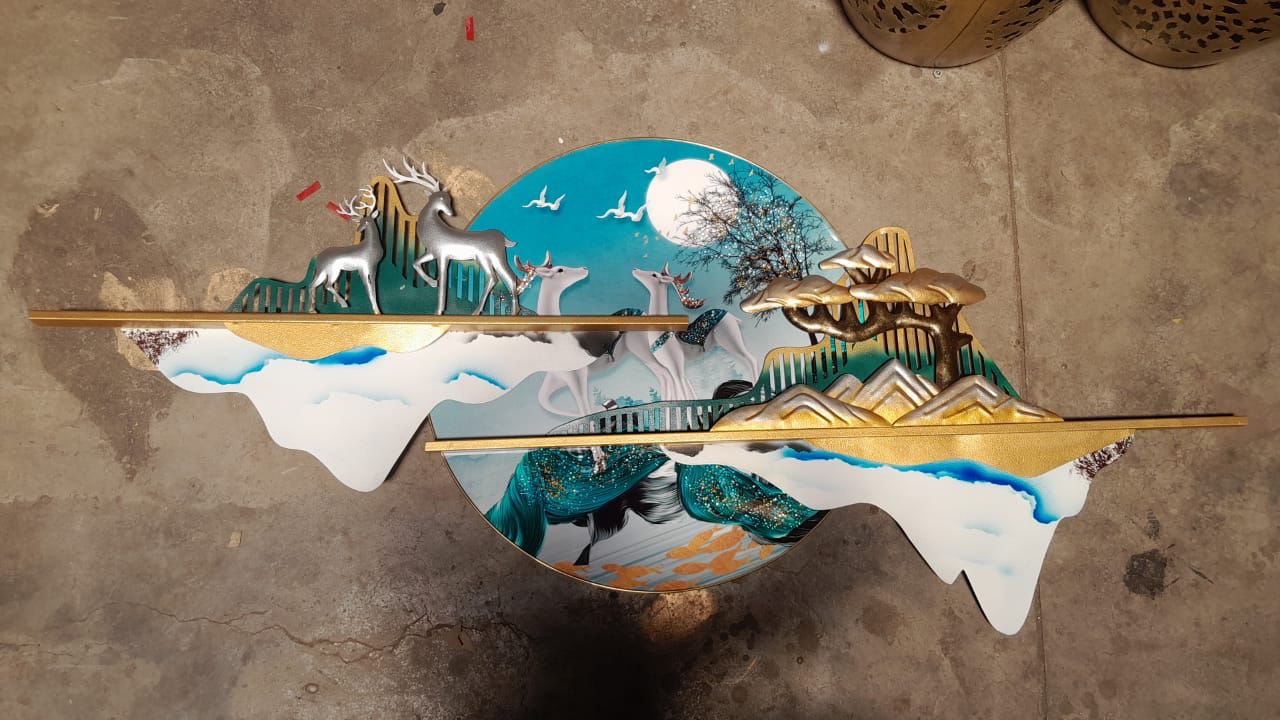 Chic chat deer wall decor 67*3*31-V Home Decor