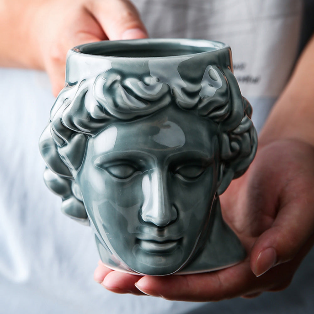 Apollo Statue Ceramic Mug Funny Large Capacity Water Cup Coffee Cup