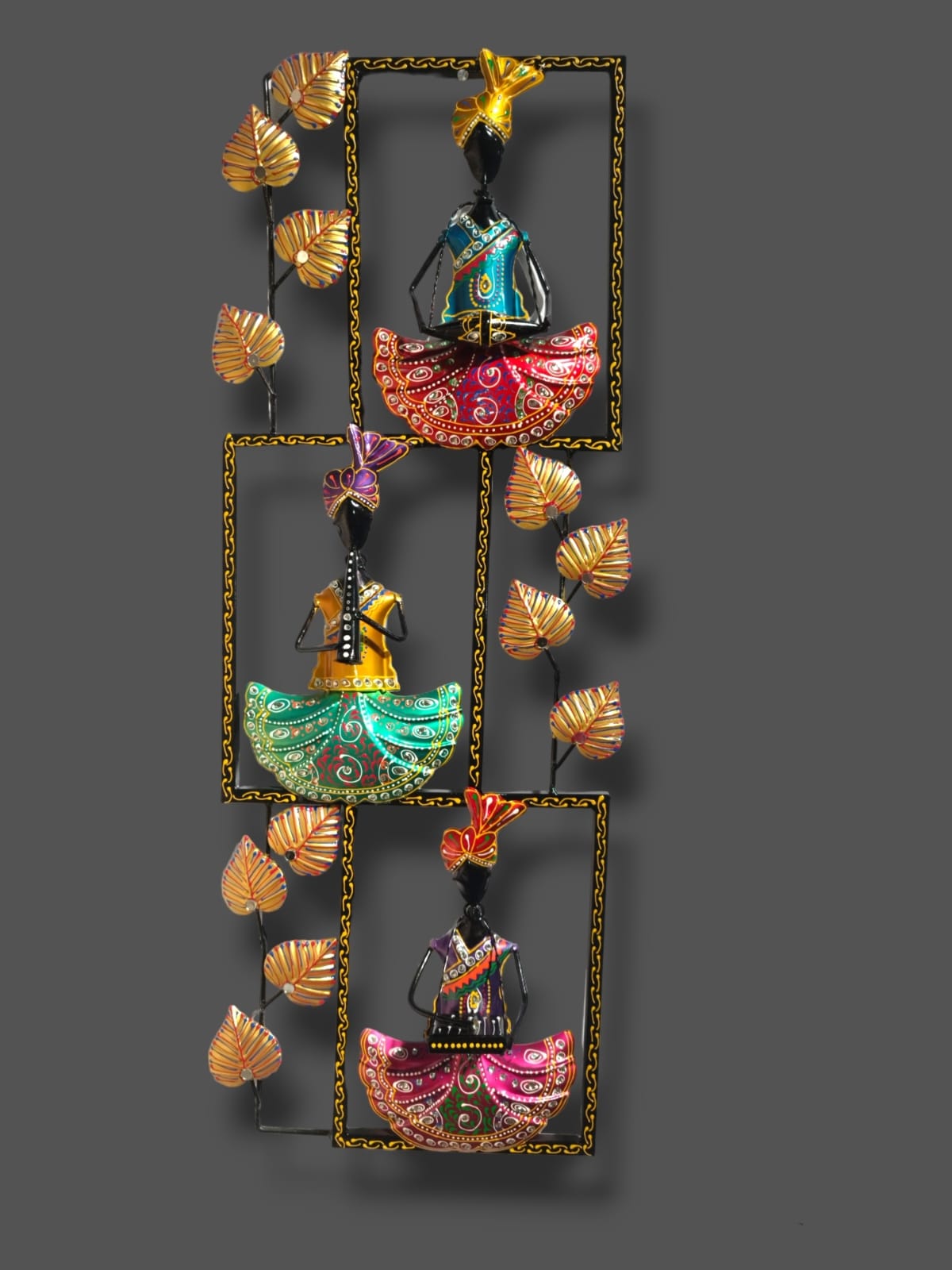 Metal Frame Dolls Wall Decor 13*1.5*36-V Home Decor