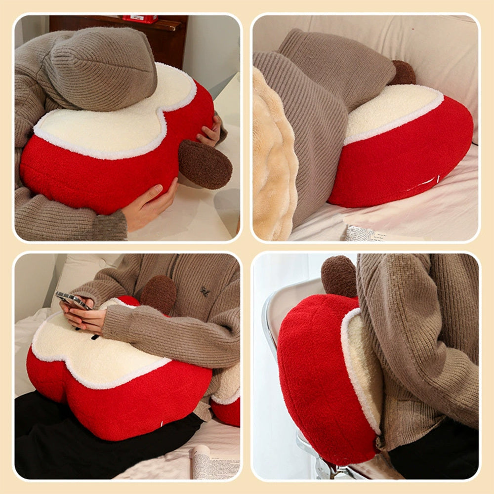 Fruit Shaped Pillows Lovely Cartoon Fruit Seat Cushion Adorable Lumbar Spine Waist Supporter Cartoon Comfortable Stuffed Fruit Pillows For Kids