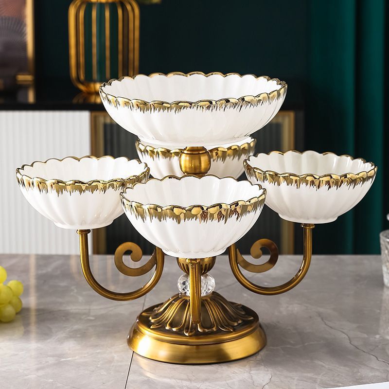 Coffee Table Light Luxury Dried Fruit Snack Plate Candy Plate