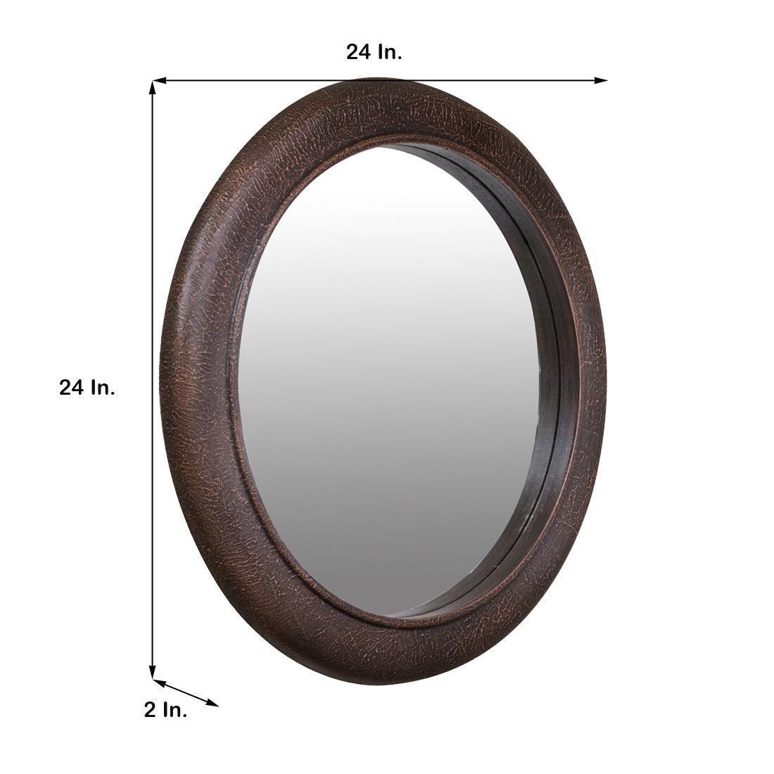 Wooden Mirror 24*24-V Home Decor