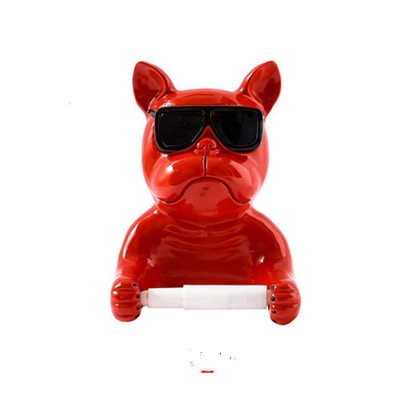 Animal Tissue Box Statue Figurine Hanging Toilet Paper Holder