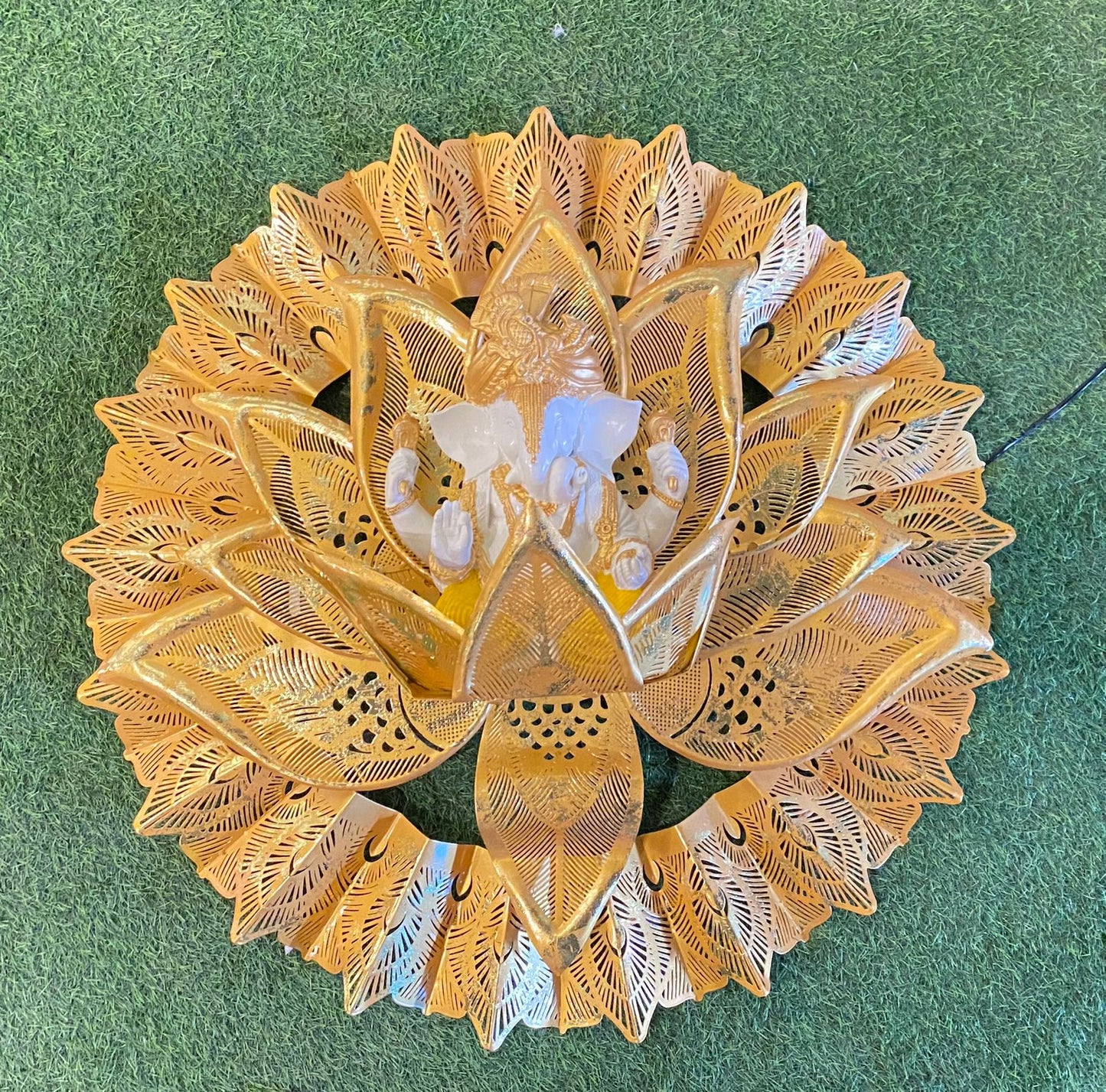 Lotus Ganesha Wall Decor 36*36*15-V Home Decor