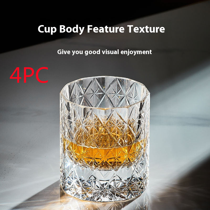 Hand Carved Whiskey Crystal Glasses
