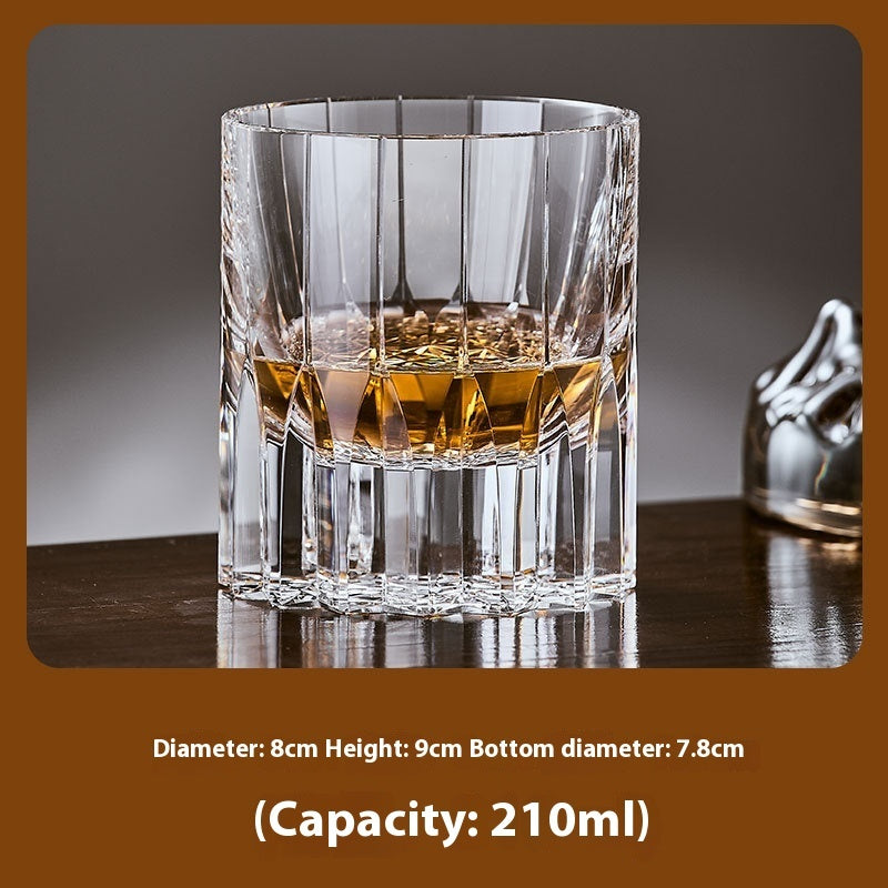 Hand Carved Whiskey Crystal Glasses