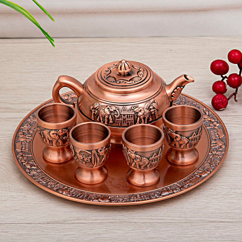 High-end Light Luxury National Tide Tea Set Tea Cup Teapot Tray