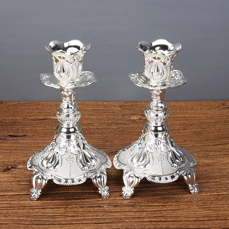 🎁 Tulip Candle Holder Candle Holder European Style Candlelight Dinner Props (100% off)