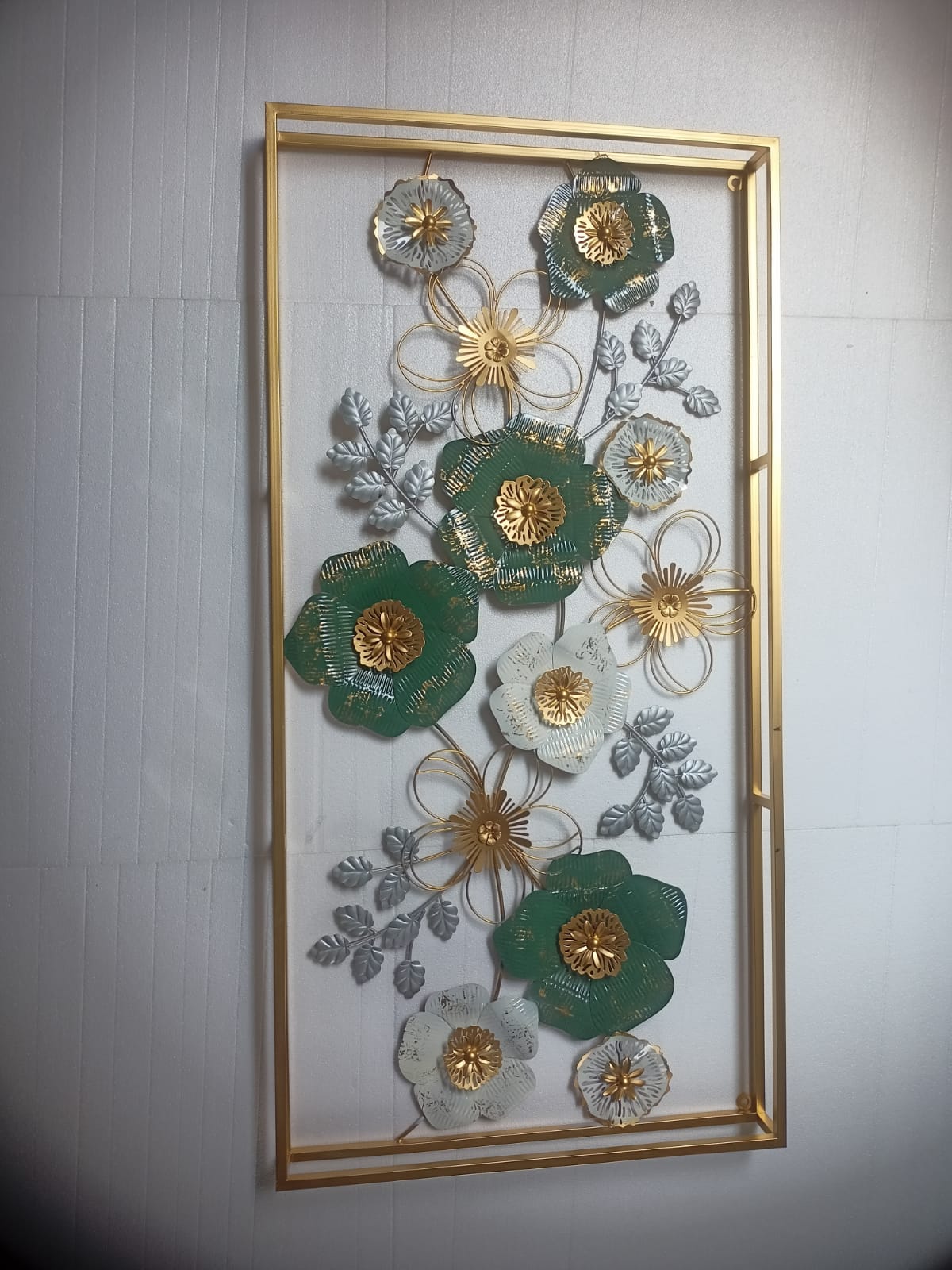 Green Flowers frame 48*24-V Home Decor