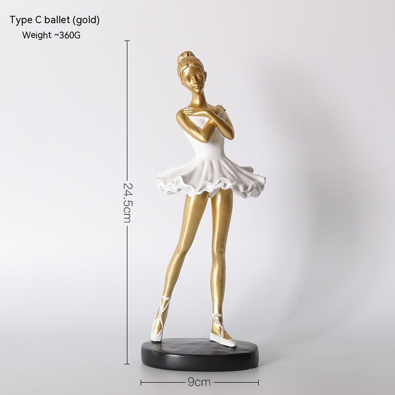 Nordic Art Decoration Ballet Girl Niche