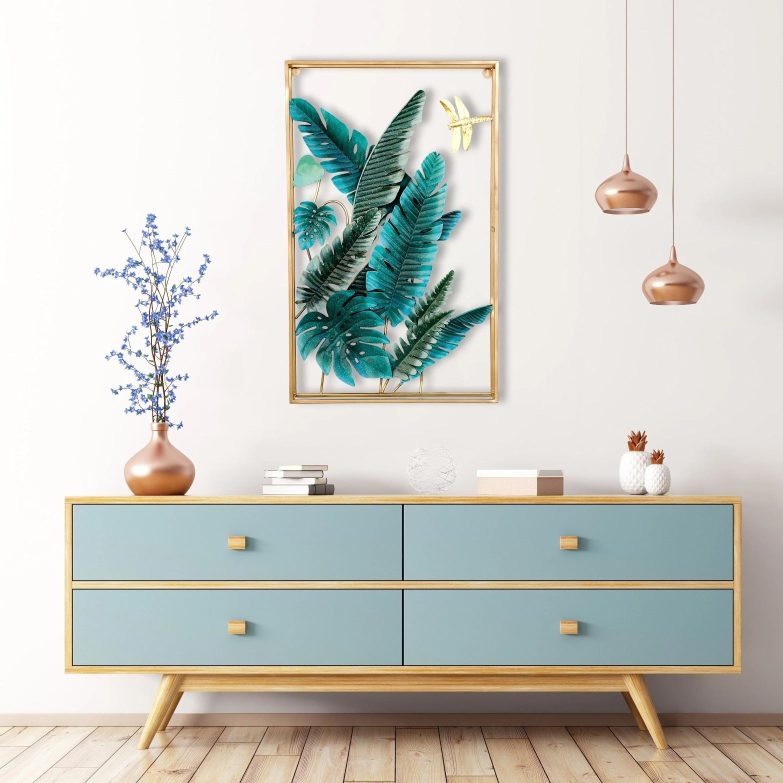 Banana Leaf Frame 24*48-V Home Decor