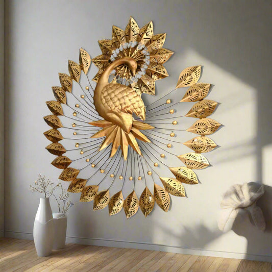 Metal Round LED  Peacock 41*44*3-V Home Decor