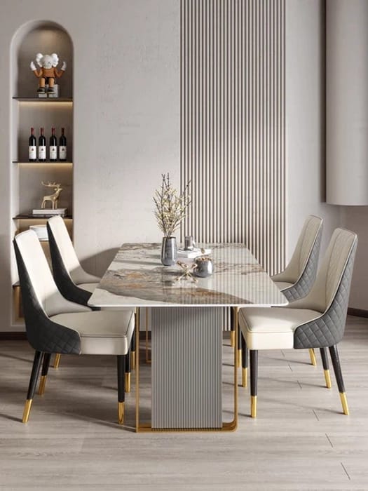 Dining Table with 6 Chairs 72*36*30-V Home Decor