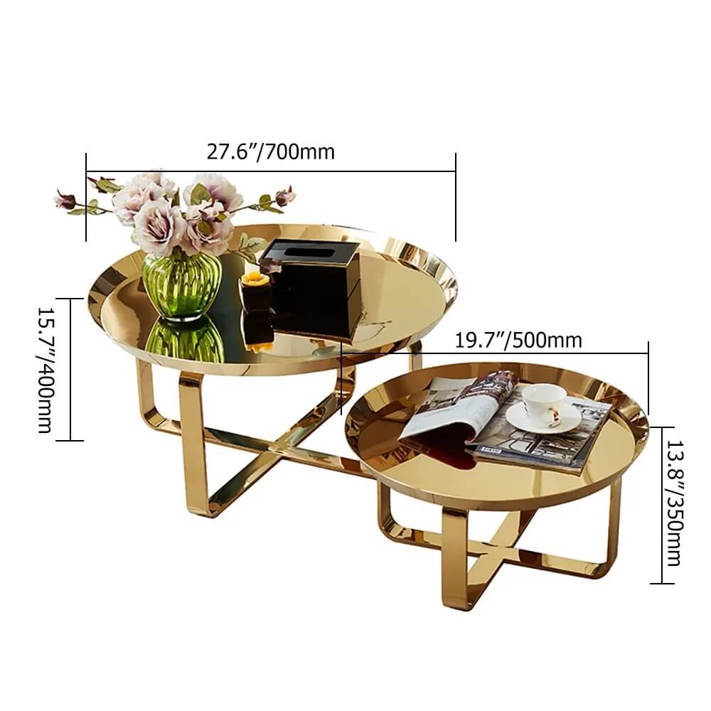 Stainless Steel Centre Table Set 28*28*16-V Home Decor