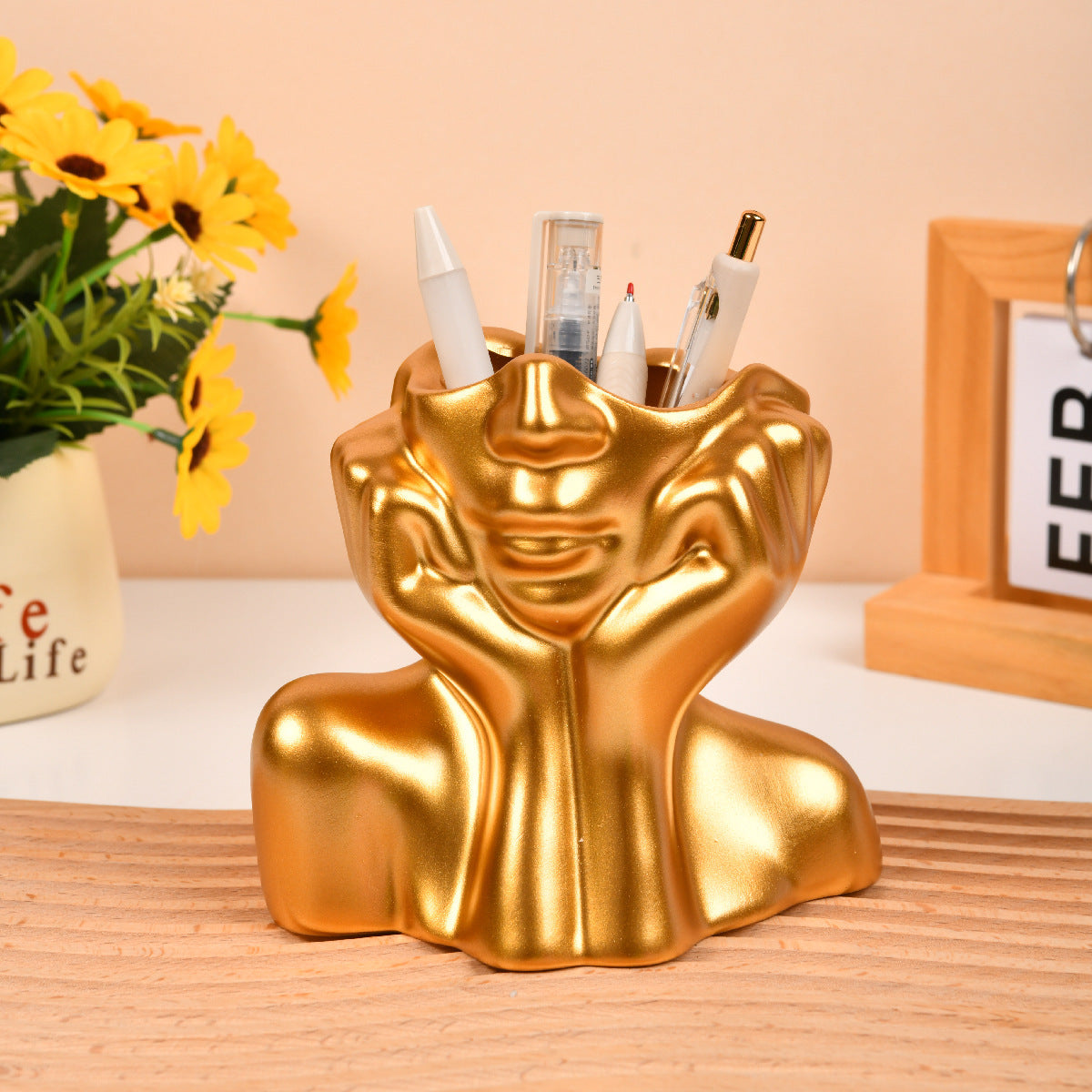 🎁 Resin Vase Human Body Shape Home Decoration Art Vase (100% off)