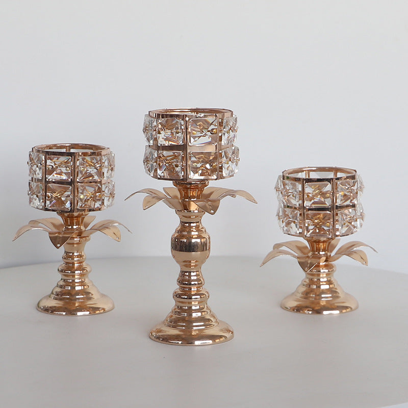 Nordic Crystal Candle Holder Creative Ornaments
