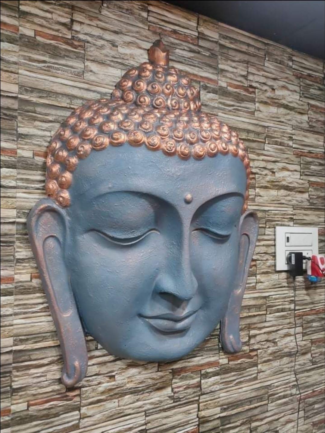 Fiber Buddha Face 36*36*6-V Home Decor