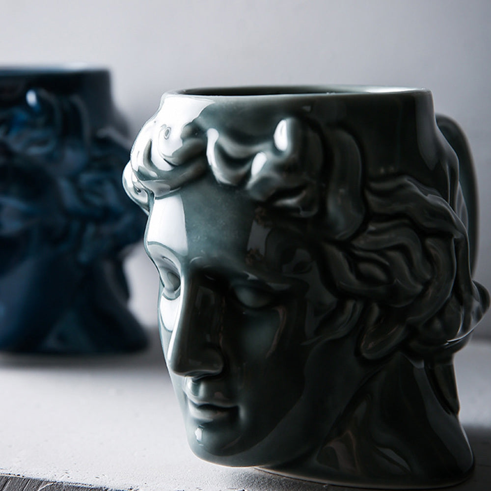 Apollo Statue Ceramic Mug Funny Large Capacity Water Cup Coffee Cup