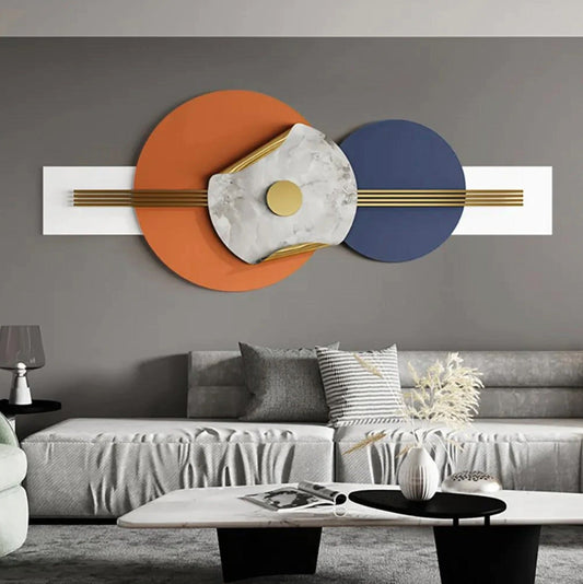 Horizontal Circles Wall Decor 24*48-V Home Decor
