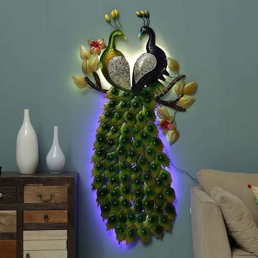 Peacock pair wall decor 36*41-V Home Decor