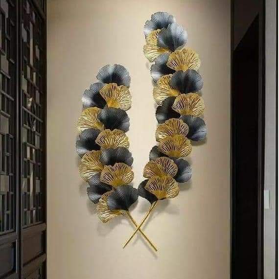 Ginkgo vertical Pair 48*25-V Home Decor