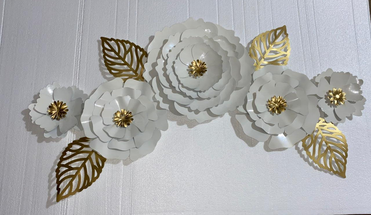 White Flower 48*21-V Home Decor