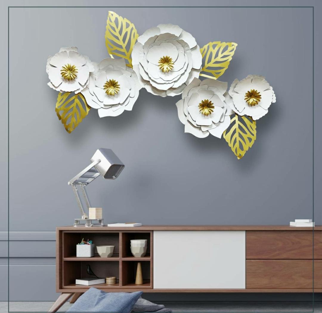 White Flower 48*21-V Home Decor