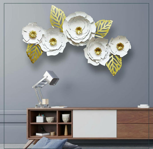 White Flower 48*21-V Home Decor