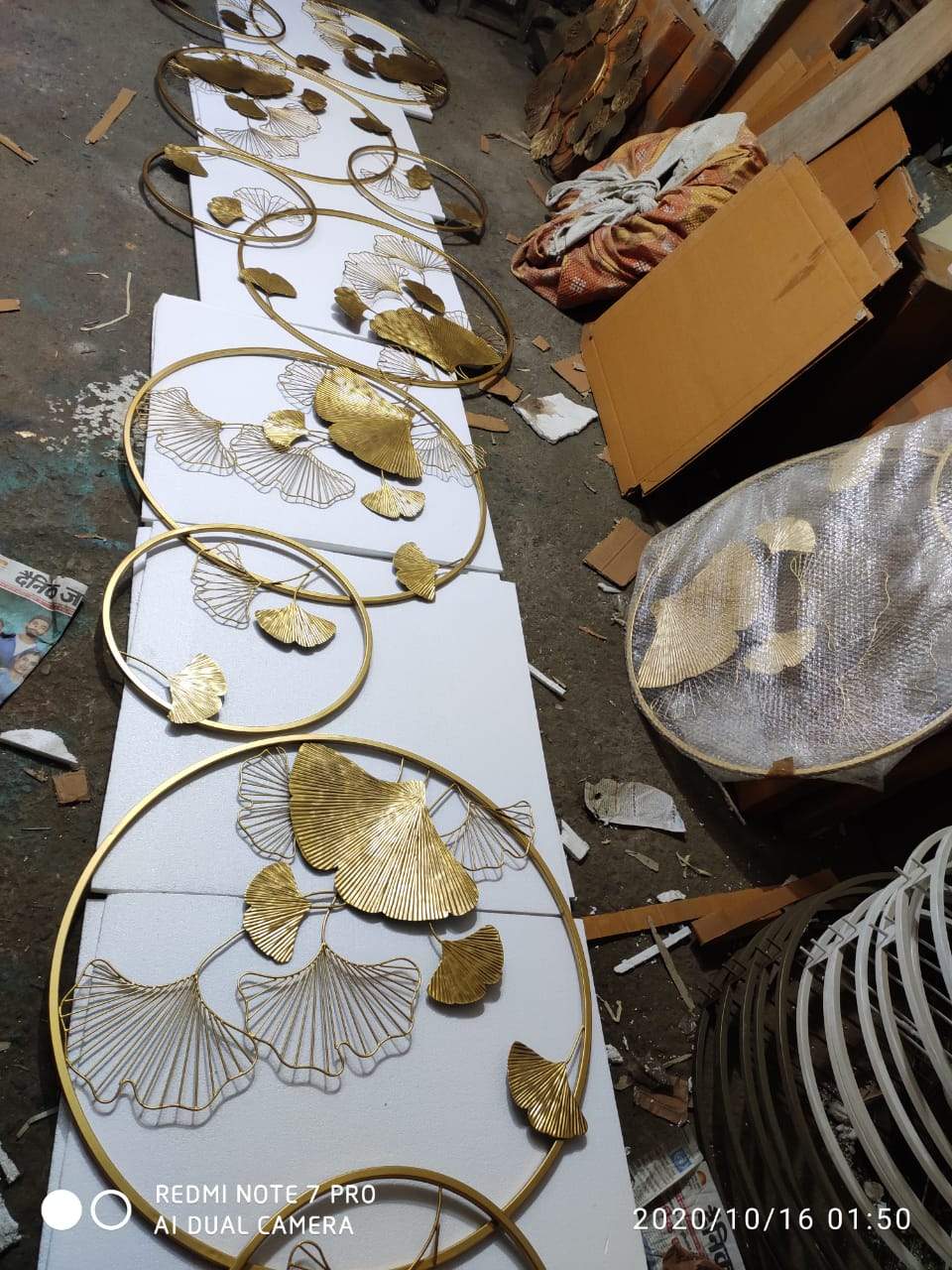 Double Ring Ginkgo 44*30-V Home Decor