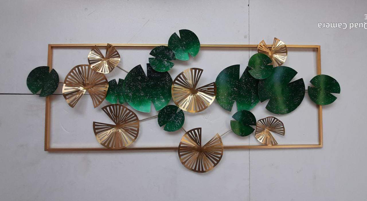 Golden Blue green Frame 60*24-V Home Decor