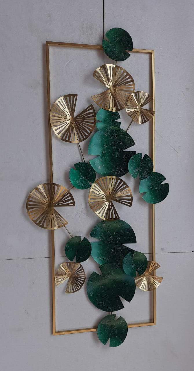 Golden Blue green Frame 60*24-V Home Decor