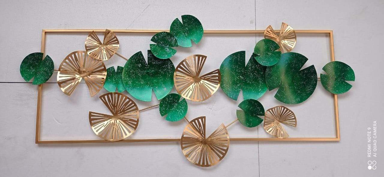 Golden Blue green Frame 60*24-V Home Decor