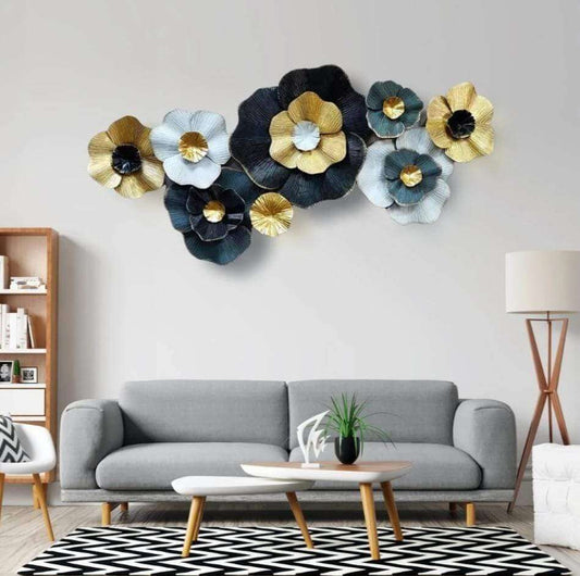 Black and white flower family 48*24-V Home Decor