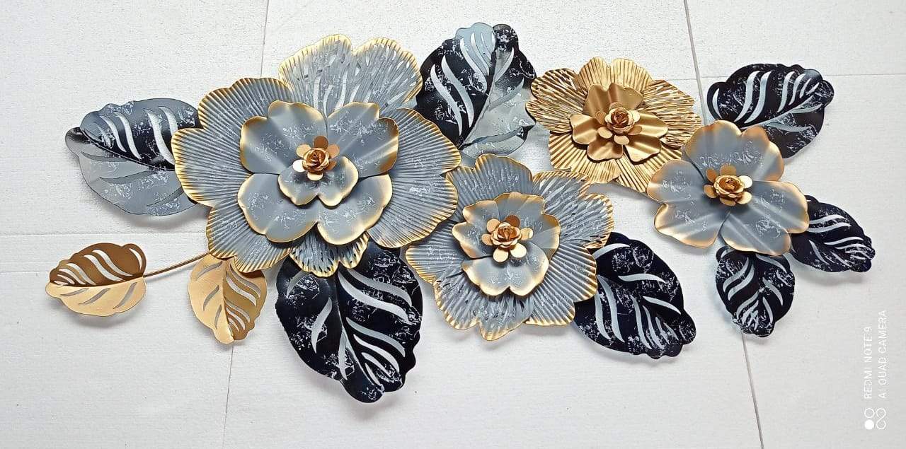 Tuberose gray Flower wall decor 50*23-V Home Decor