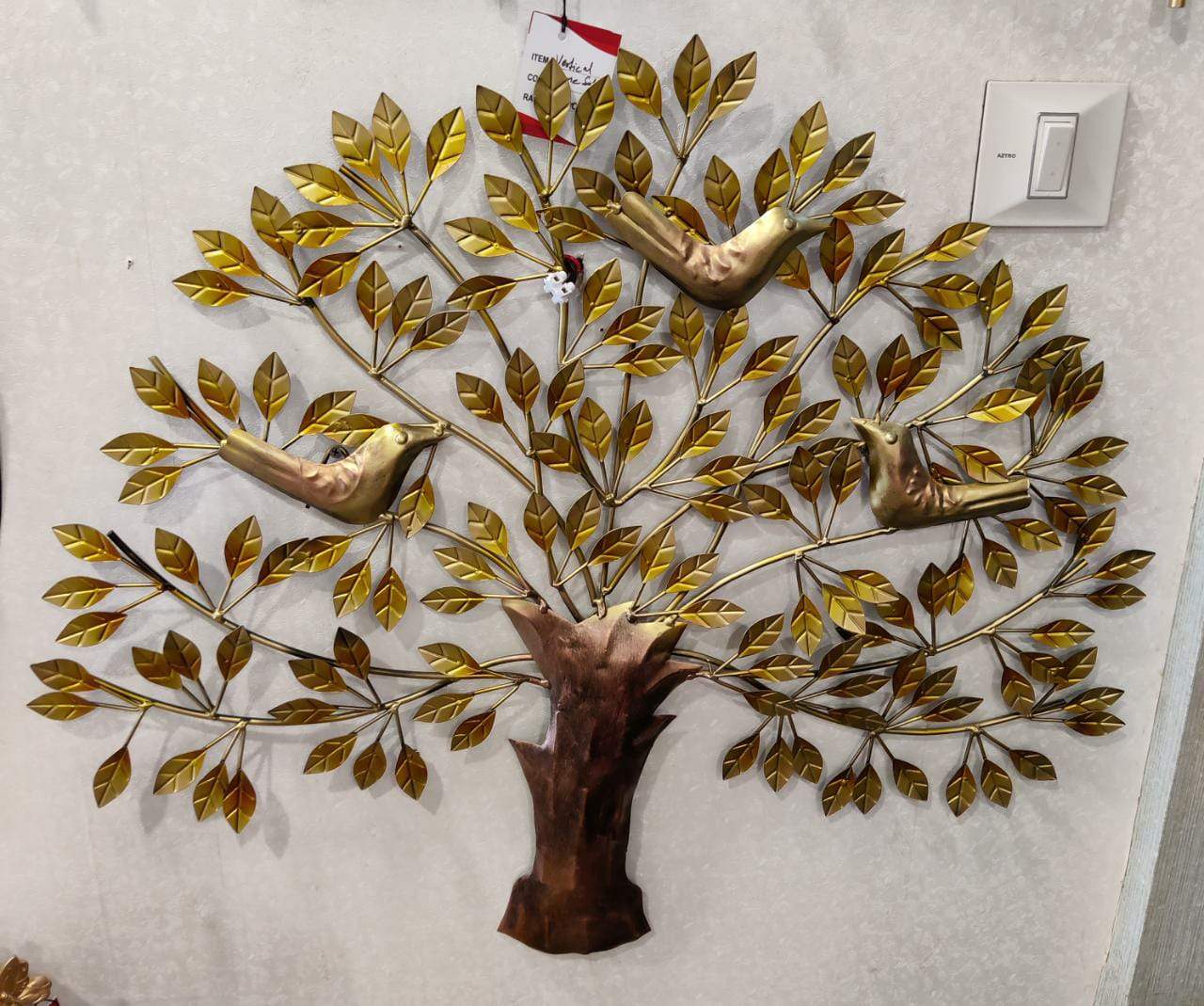 Metal Tree with Birds 28*28-V Home Decor