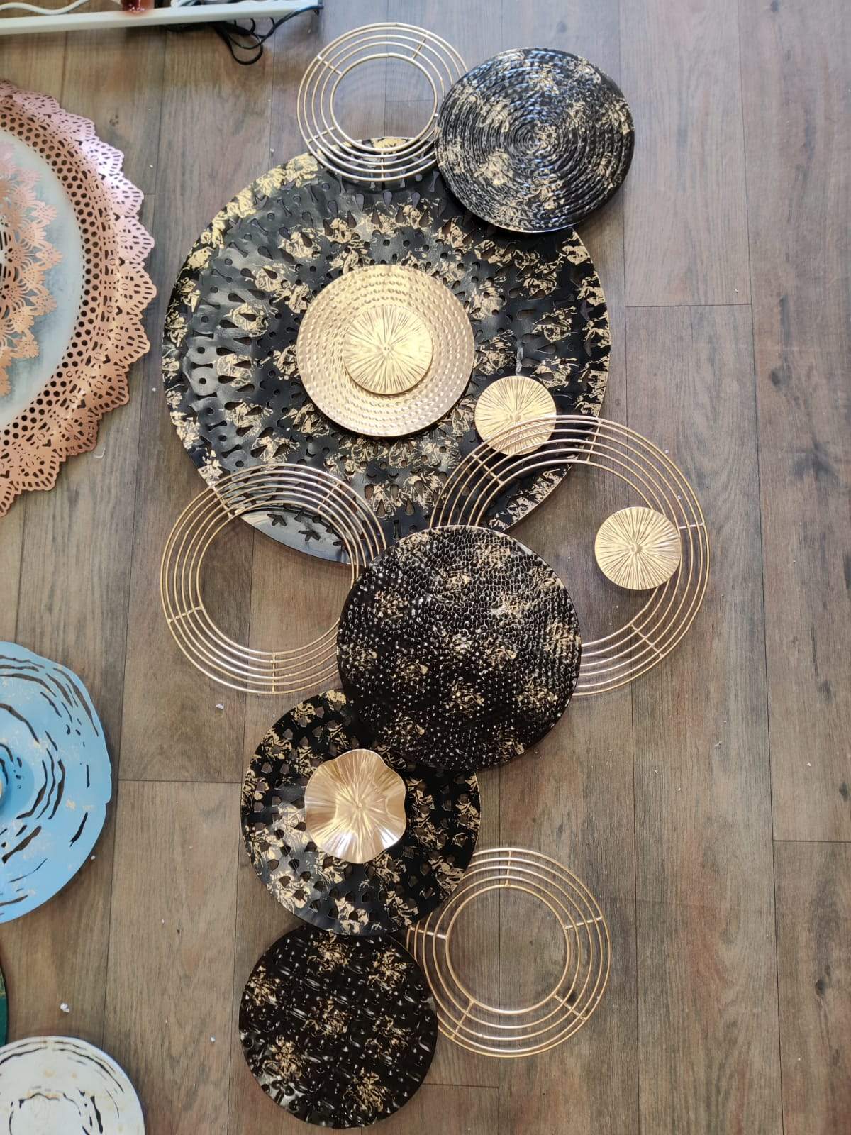 Multi circles ring wall decor 48*24-V Home Decor