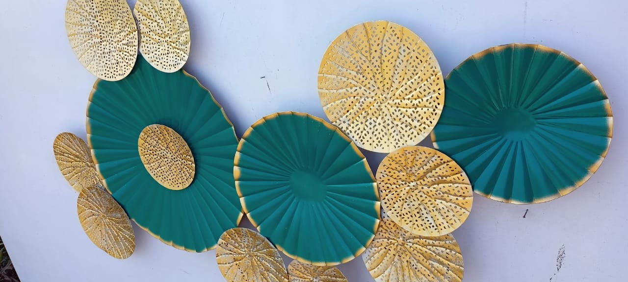 Golden Green Flower 27*48-V Home Decor