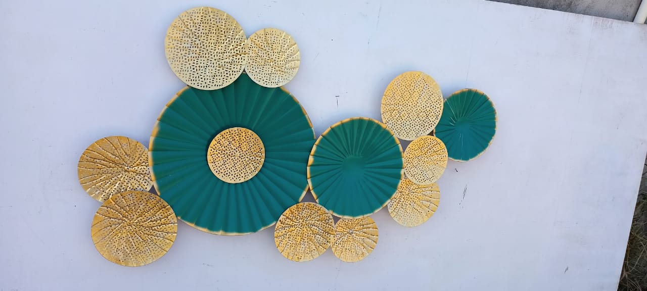 Golden Green Flower 27*48-V Home Decor